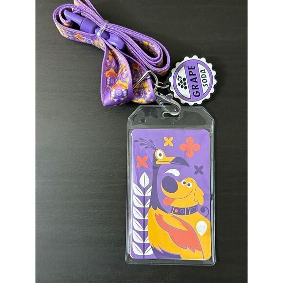 Loungefly Disney Pixar Up Dug & Kevin Allover Print Lanyard - Picture 1 of 2
